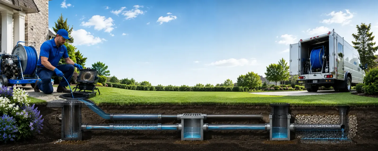 Outdoor drain cleaning information for Burnett, WI